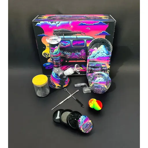 Custom glass bong set