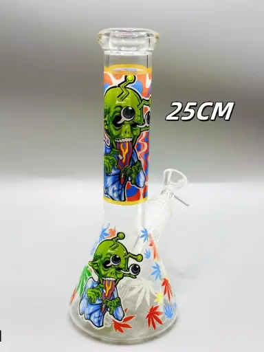 Alien custom glass bong
